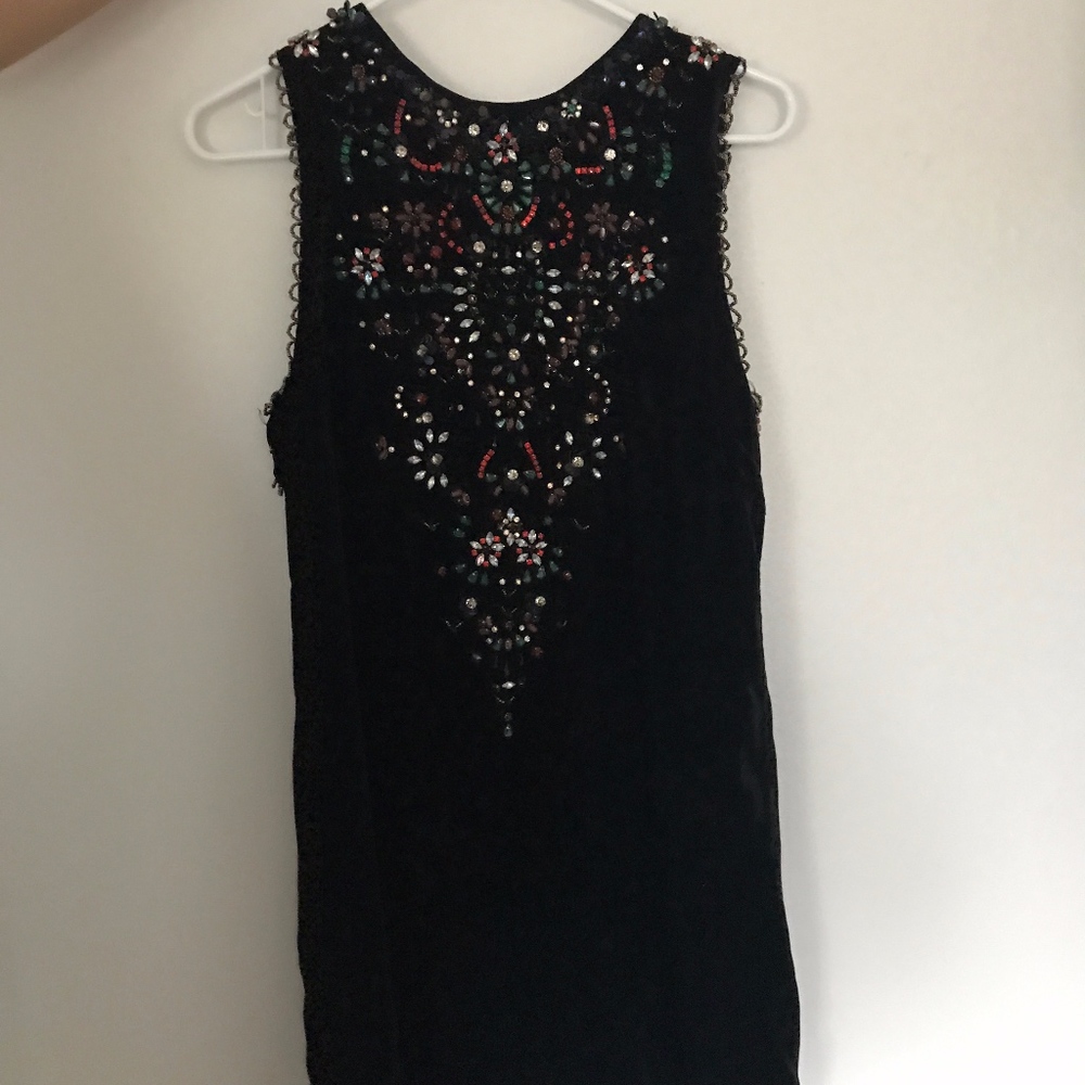 URBAN OUTFITTERS Ecote Velvet Mini Shift Dress